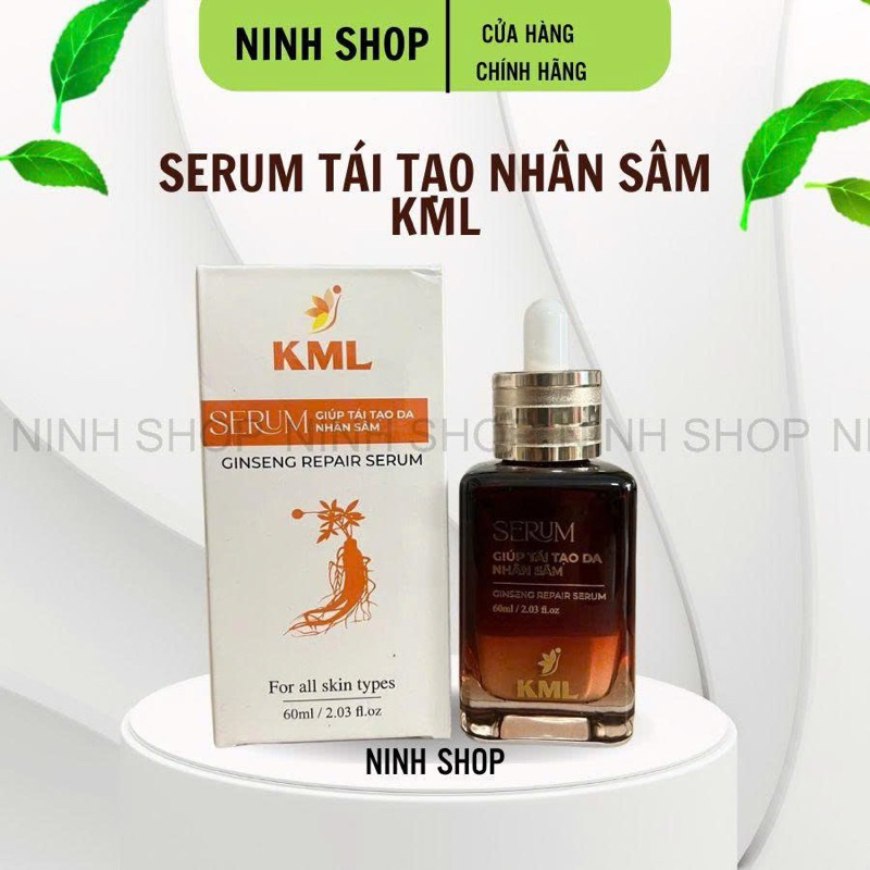 Serum tái tạo da nhân sâm KML 60ml