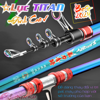 SIÊU Cần Câu Lục TITAN Cao Cấp - SIÊU CỨNG - Cần câu MÁY câu cá xa bờ, câu sông hồ, câu biển