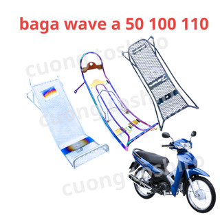 baga lưới xiken xe wave a 110 2017 - 2025 50cc 100cc 10li hàng dày dặn chắc chắn inox 7 màu titan bảo hành 1 năm