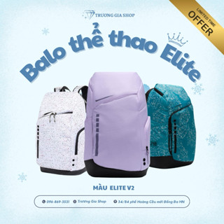Balo bóng rổ elite hps ver 2 chất liệu vải dù chống nước thể tích 32L đựng vừa một bóng và một giày