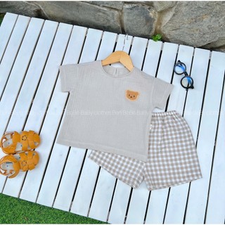 Bộ muslin dễ thương cho bé [ hàng thiết kế]