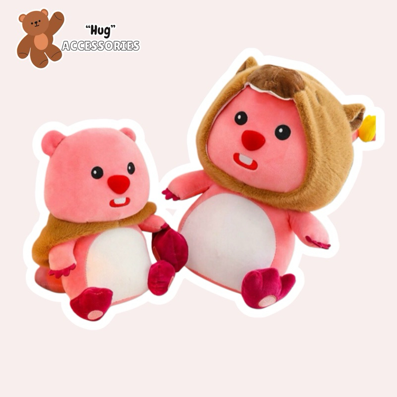Hải Ly Loopy Cosplay Capybara/Lợn/Gấu Brownie/Gấu Dâu/Gấu Trúc/Stitch/Cún/30/50/65/90