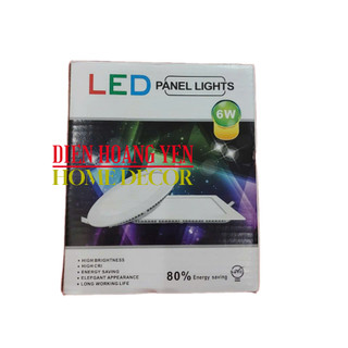 Combo 4 Đèn Led Panel Âm Trần 6W Tròn Phi 100