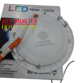 Combo 4 Đèn Led Panel Âm Trần 6W Tròn Phi 100