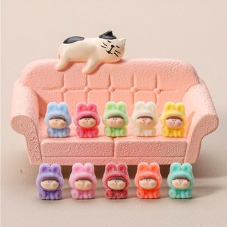 Combo 20 mô hình búp bê sáp mini charm trang trí kích thước 1,6x1,2 cm