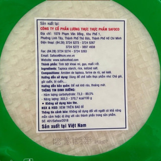 [chay/mặn][300gr]Bánh tráng Safoco (size 16cm/22cm)