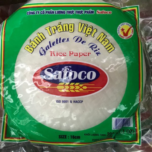 [chay/mặn][300gr]Bánh tráng Safoco (size 16cm/22cm)