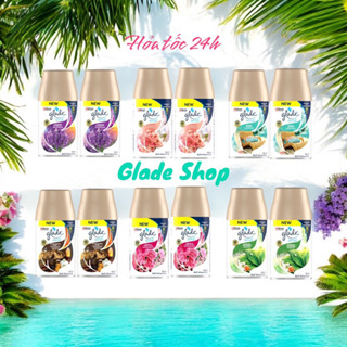 Combo 2 (chai) lõi thơm cho máy xịt phòng tự động Glade 8 mùi hương