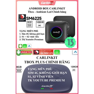 Android Box Chính Hãng Carlinkit Tbox Ambient Led Qualcomm 6225, Tbox Plus Qualcomm 6125
