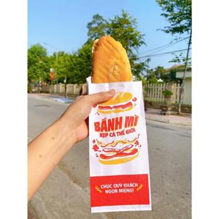 500 Túi đựng bánh mì in họa tiết Kẹp cả thế giới
