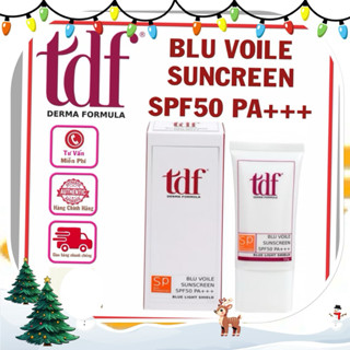Kem chống nắng blue voil màu trắng NÂNG TONE nhẹ TDF PA+++ UVA/UVB SPF 50+ Sunscreen 50g/ Tuýp