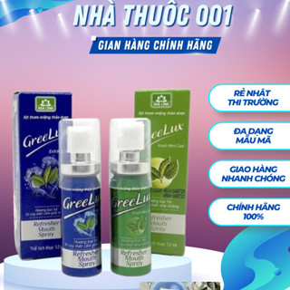 Xịt thơm miệng Greelux Extra Cool Thảo Dược 12ml - Chính hãng, fresd mint cool,12ml hộp hương bạc hà , thơm mát ,tự nhên