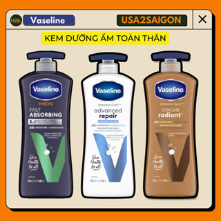 Vaseline Dưỡng Ẩm Toàn Thân Cocoa Radiant Body Lotion 600ML