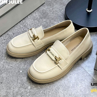 [ZJM] Giày moca nữ da mềm L/20 Miu2 bản hộp QC cao cấp - Giày lười nữ sang xịn
