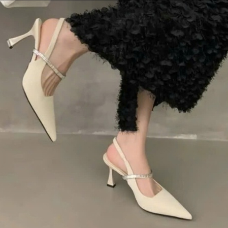 Sandan sục cao gót nữ 7cm gót nhọn KB 052 ngọc trinh store kết xoằn hạt vuông - Nữ, Shoes | BigBuy360 - bigbuy360.vn