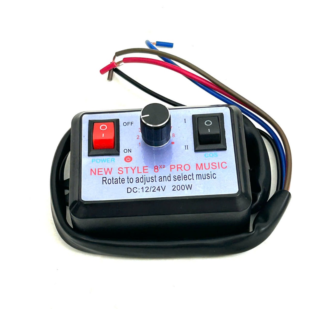 Nhại Còi 3 Pro 12 Bài- 8 Bài, Nhại Nhanh hCậm 12v/24v Auto Còi Hơi, Còi Điện Mã ST1