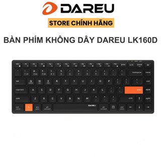  Bàn phím không dây DAREU LK160D - nút giảm ồn  Dual Mode 2.4G + Buetooth Pin Sạc 350mAh  