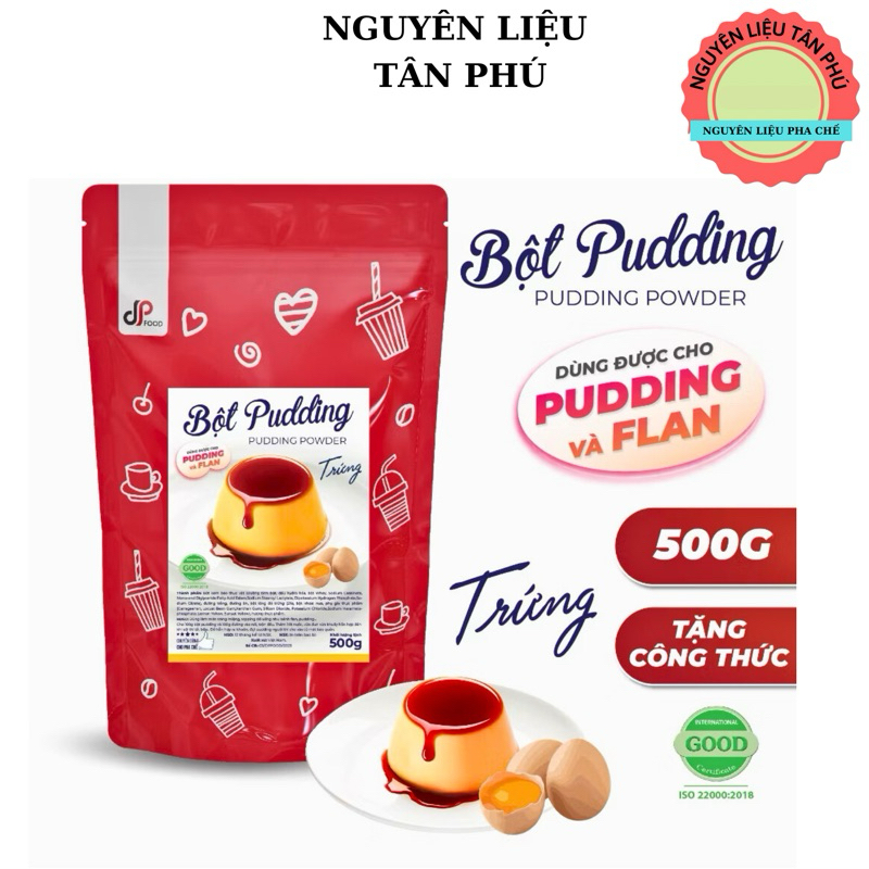 Bột Pudding DPFOOD loại 500G - Đủ vị -