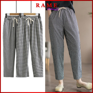 Quần Kẻ Caro Quần Sọc Caro Nữ RAME CLOTHING Dáng Baggy Trẻ Trung Năng Động