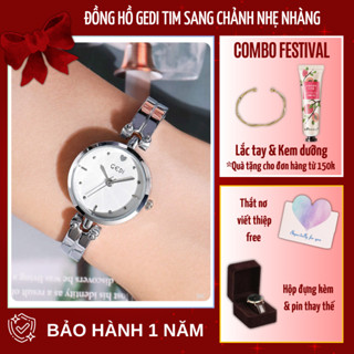  [CHÍNH HÃNG] Đồng hồ nữ Gedi đeo tay chính hãng dây hợp kim cao cấp, Đồng hồ gedi cá tính tinh tế thời trang