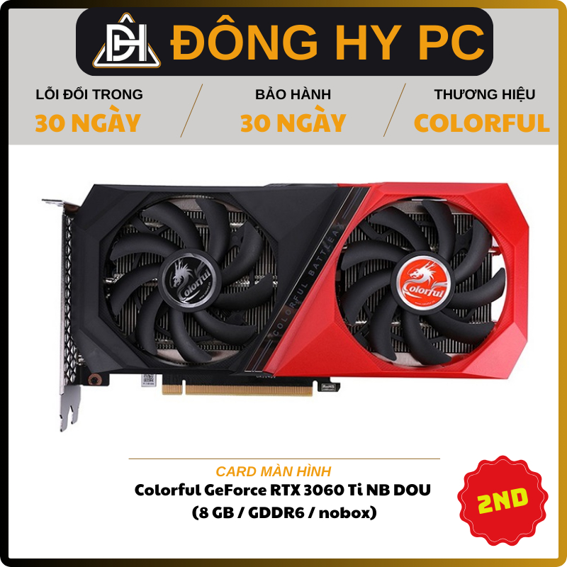 VGA card màn hình NVIDIA GeForce RTX 3060Ti Colorful NB 2ND
