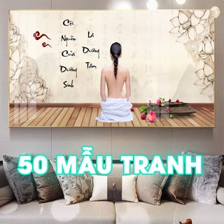  Tranh Quán Gội đầu dưỡng sinh Gội đầu spa chăm sóc sức khỏe  tranh tráng gương cao cấp 