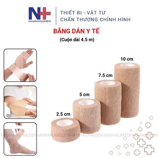  Hoả Tốc Băng Thun Y Tế Tự Dính Băng Cuộn Vết Thương Không Cần Ghim Băng Gạc Sơ Cứu Chấn Thương 