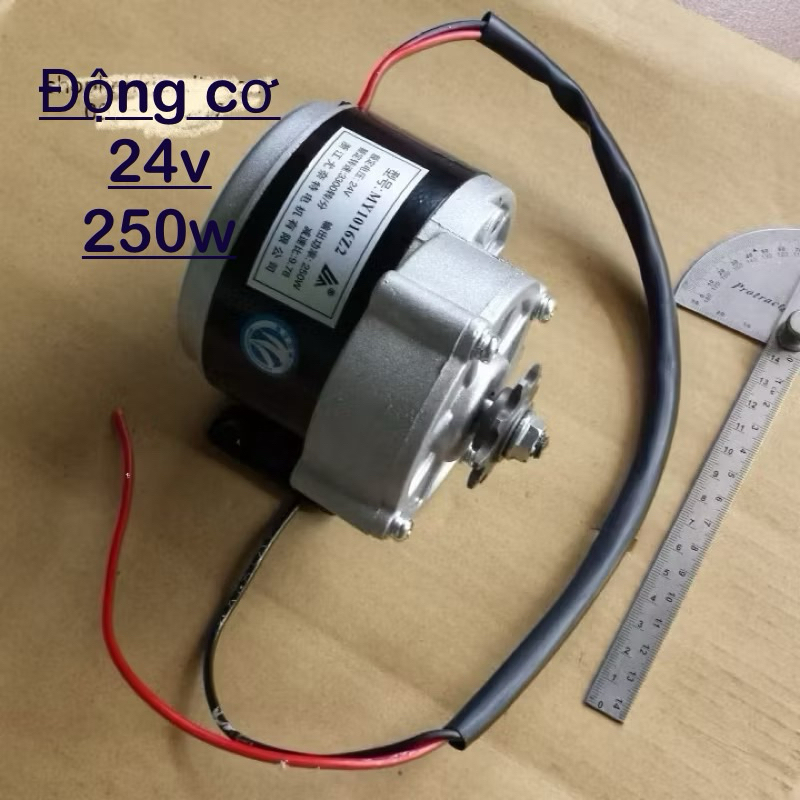 motor giảm tốc 24v 250w chế xe điện, DIY, tời hàng