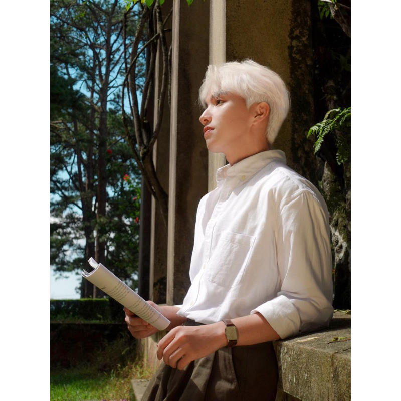 (Best Seller) Áo sơ mi cổ cài trơn/ kẻ sọc SilenceStandard Blank [SO25] | BigBuy360 - bigbuy360.vn