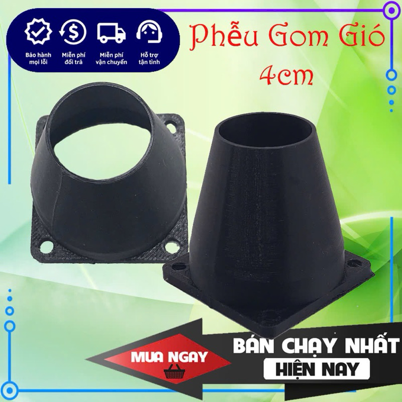 Vỏ in ống thổi quạt phản lực phễu gom gió 4cm, 6cm, 8cm hàng DIY giá tốt