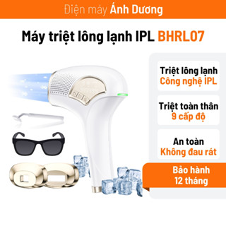 Máy Triệt Lông Lạnh IPL Cầm Tay Tẩy Lông Toàn Thân 9 Cấp Độ Triệt Lông Không Gây Đau BHRL07 - dienmanhanhduong