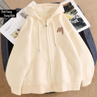 Áo Khoác Hoodie Zip Hình M Challenge Đơn Giản Dễ Phối Đồ, Chất Liệu Nỉ Cotton Mềm Mịn Ấm Áp Cho Bé