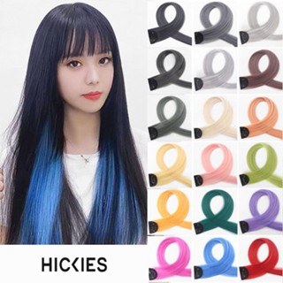  Tóc Giả Không Đường May Màu Trơn Nổi Bật Cho Nữ Phần Mở Rộng - Tóc Giả Kẹp Highlight - HICKIES 