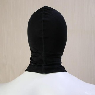 Khăn trùm đầu ninja đầu đi phượt nam nữ màu đen vải mát chống tia uv