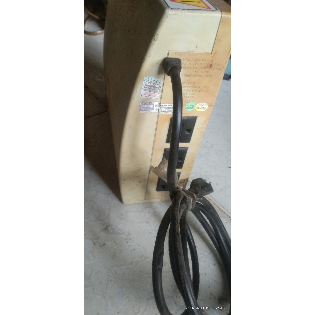 UPS TG1000 secondhand đã mod chạy liên tục bình lắp ngoài (không sạc)