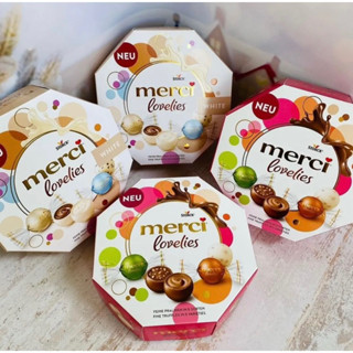 (Hàng Đức nội địa) Kẹo Socola Merci Lovelies 185g - giòn vỏ nhân ngậy thơm nhiều vị mix