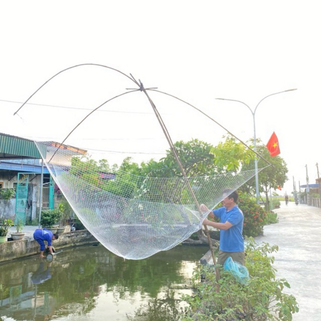 Lưới đánh cá vó bắt cá vó kéo cá đan thủ công mã M05