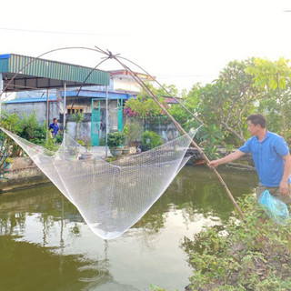 Lưới đánh cá vó bắt cá vó kéo cá đan thủ công mã M05