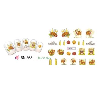 decal nước dán móng nail mã BN