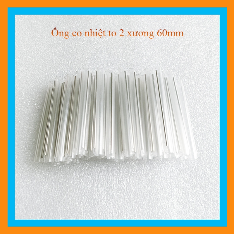Ống co nhiệt to kim đôi - ống nung dùng cho các mối hàn cáp quang Túi 50 chiếc
