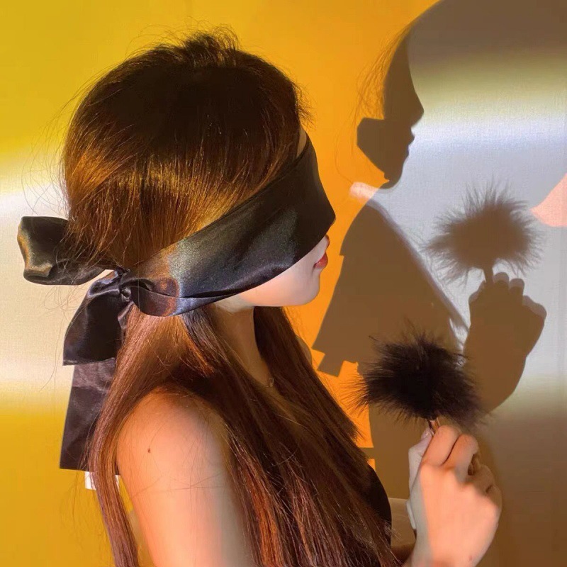 Khăn Lụa Che Mặt Quyến rũ, Băng Đô Bịt Mắt 2 Lớp Mềm Mịn PK07 Băng Đô Đỏ Đen dễ phối cosplay đồ ngủ sexy gợi cảm | BigBuy360 - bigbuy360.vn