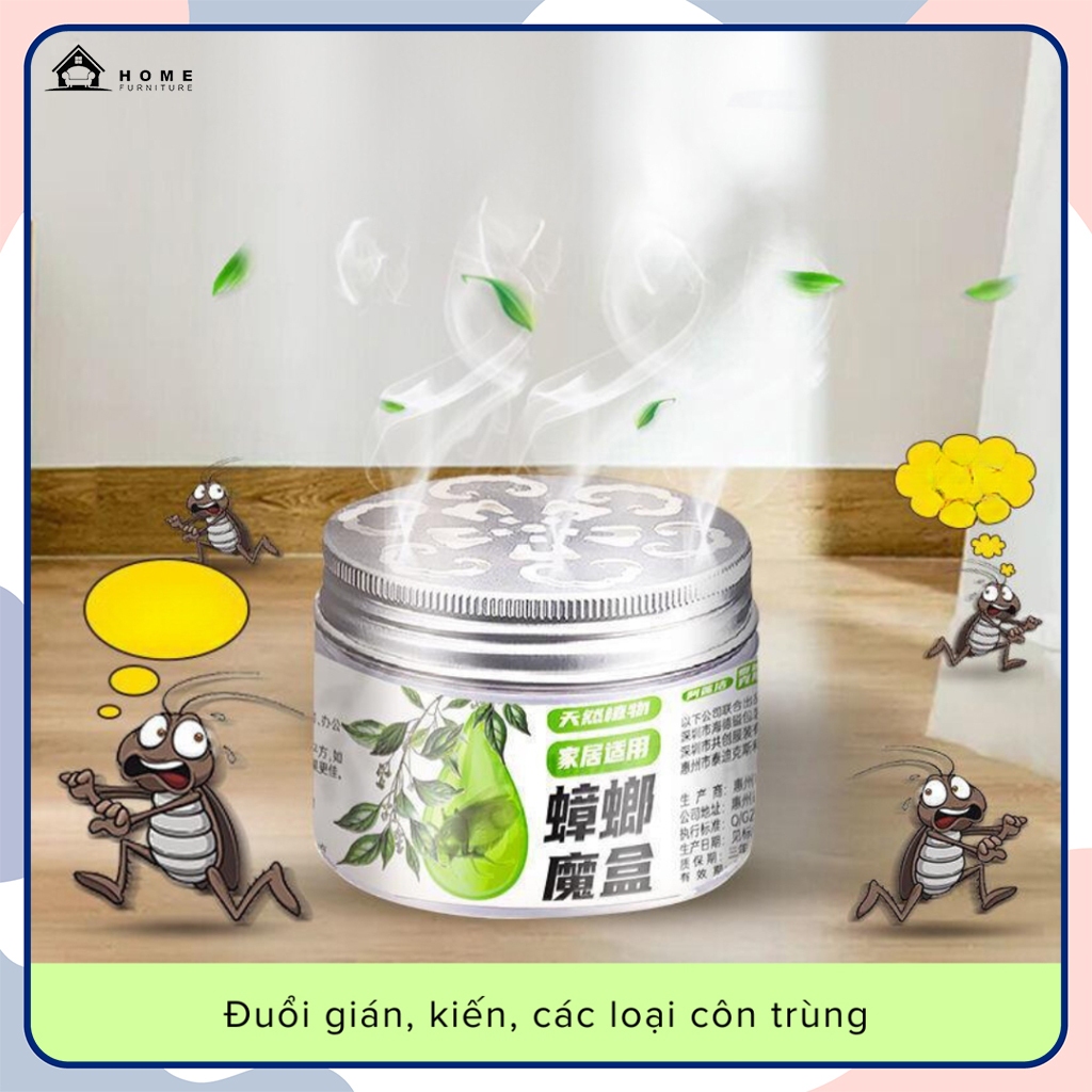 HộP SáP đUổI CôN TrùNg KhôNg MàU, KhôNg MùI ChiếT XuấT Long NãO đUổI RuồI, MuỗI, GiáN, KiếN ​​Trong 6 TháNg