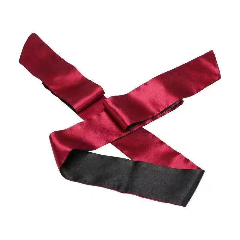 Khăn Lụa Che Mặt Quyến rũ, Băng Đô Bịt Mắt 2 Lớp Mềm Mịn PK07 Băng Đô Đỏ Đen dễ phối cosplay đồ ngủ sexy gợi cảm | BigBuy360 - bigbuy360.vn