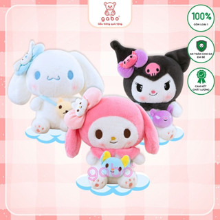 Gấu Bông Hoạt hình Melody, Cinnamoroll, Kurumi đeo túi thú, GABO TEDDY BEAR