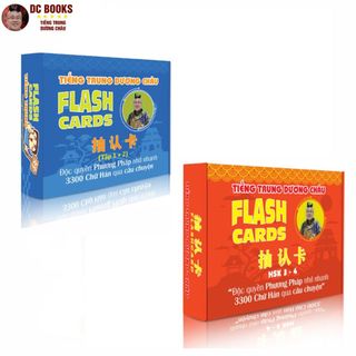 Thẻ học từ vựng - Combo Flashcard Từ Vựng Tiếng Trung 1234 - Phạm Dương Châu