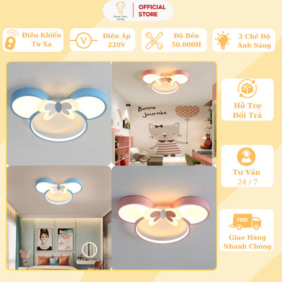 Đèn Trần Energy Green Lighting Hình Mickey Dễ Thương DGT-6541 - Decor Trang Trí Phòng Ngủ Cho Bé