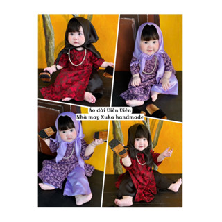 Áo dài Viên Viên 2025 cho bé gái (k kèm phụ kiện)(Nhà may Xuka handmade)