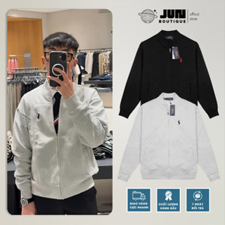 Áo Khoác Bomber Zip Rap Chất Nỉ Chân Cua Dày Vặn From Siêu Đẹp JUN BOUTIQUE