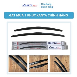 Gạt mưa 3 khúc Kanta K368 - Gạt mưa chính hãng Kanta CAO CẤP  - Phù hợp cho các dòng xe chân ngàm móc U - Kanta