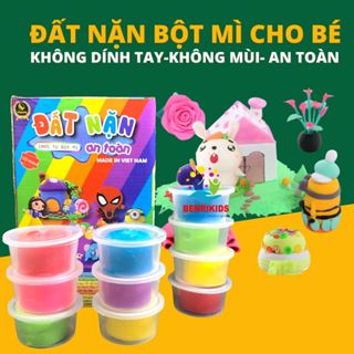 Combo Đất Nặn Bột Mì Tự Nhiên, Dẻo Không Bị Khô, Không Dính Tay Mùi Thơm An Toàn Cho Trẻ Nhỏ